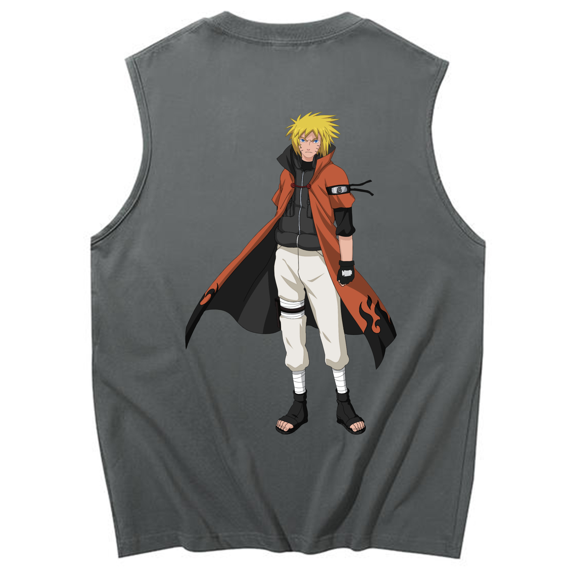（画像用） NARUTO -ナルト- うずまき ナルト Uzumaki Naruto コットン100％タンクトップ（背面プリント）